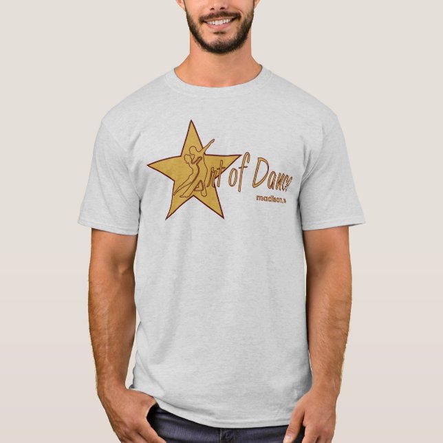 T-shirt D'étoile contours rouges russes complètement - (Devant)