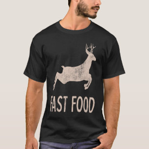 T-shirt Détresse Vintage Restauration Rapide Chasseur de c