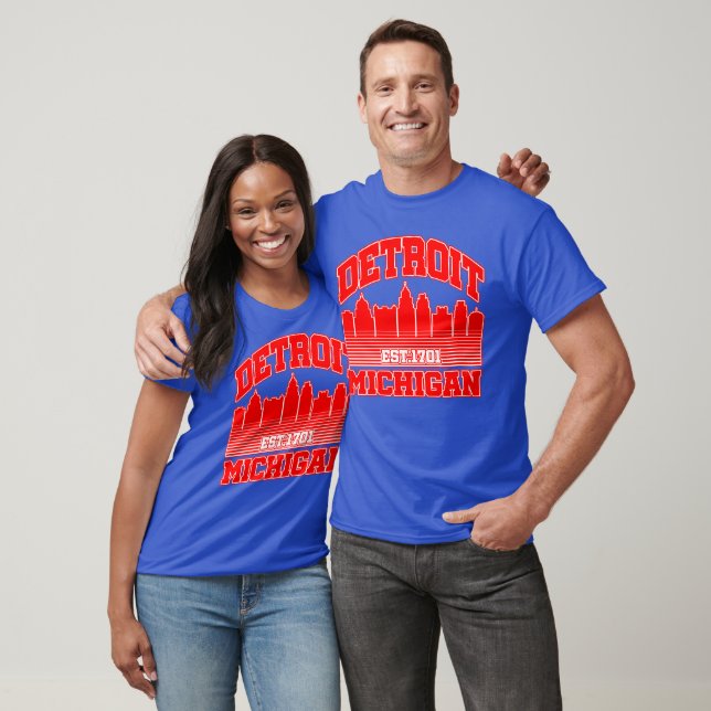 T-shirt Detroit, Michigan (Unisexe)