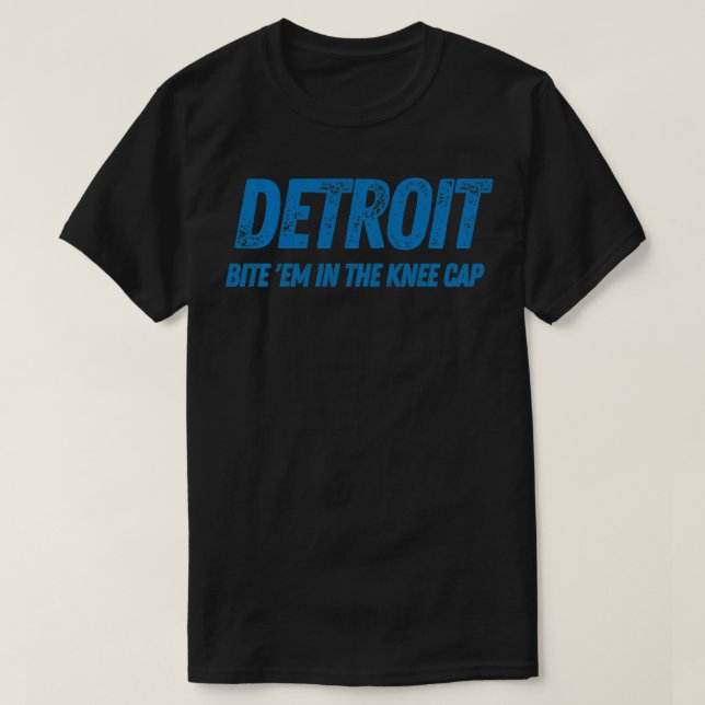 T-shirt Detroit Michigan Michigander Sunday Lion Knee Cap  (Design devant)