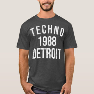 T-shirt Detroit Techno 1988 - Danse Vintage Retro DJ