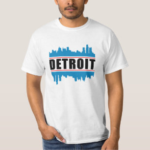T-shirt Detroit USA City Skyline Idée de cadeaux amusants