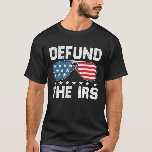 T-shirt Détruisez Les Lunettes De Soleil Irs Us Drôle Détr (Devant)
