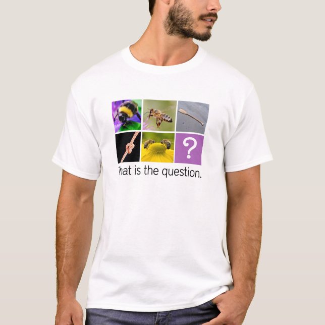 T-shirt Deux abeille du noeud deux d'aviron d'abeille - (Devant)