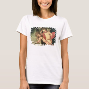T-shirt Deux anges volants, jugeant la couronne des épine