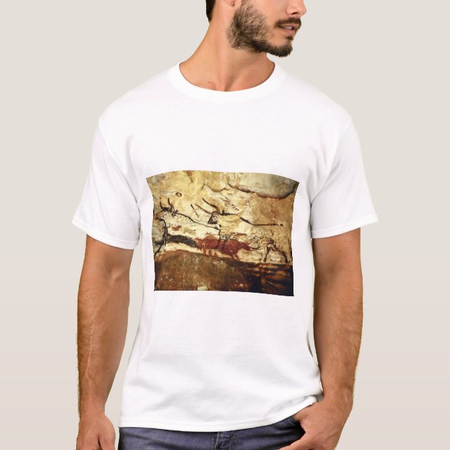 T-shirt Deux Bulls', Lascaux, Dordogne_Art de l'antiquité (Devant)