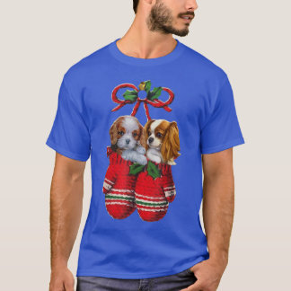 T-shirt Deux Cavalier King Charles Spaniel Chien dans le g