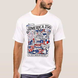 T-shirt Deux cent cinquantième anniversaire des États-Unis