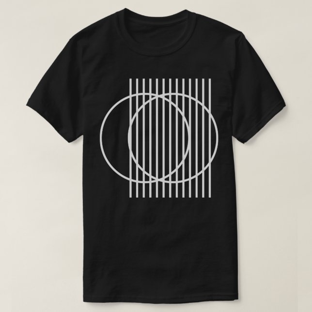 T-shirt deux cercles intersecteurs (Design devant)