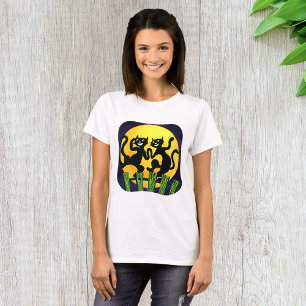 T-shirt Deux chats noirs