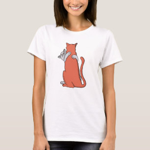 T-shirt Deux chats s'unissent en amitié