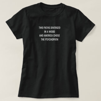 T-SHIRT DEUX CHEMINS DIVERGÉS DANS LES BOIS