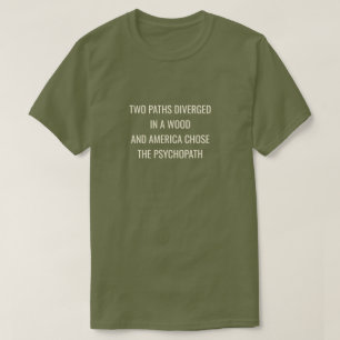 T-shirt DEUX CHEMINS DIVERGÉS -Vert