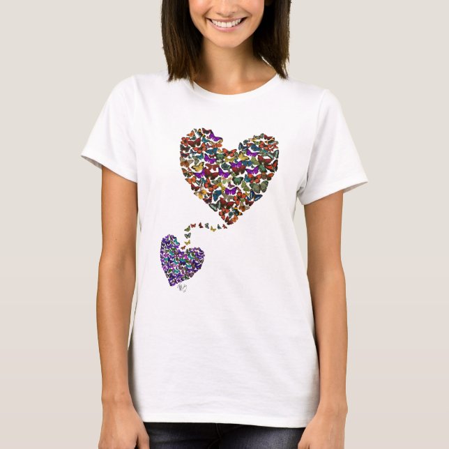 T-shirt Deux Coeurs papillons (Devant)