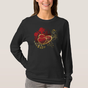 T-shirt Deux Coeurs rouges