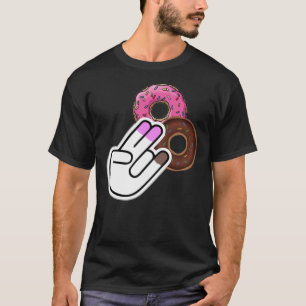 T-shirt Deux dans le rose un dans le puant drôle de beigne