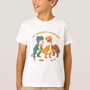 T-shirt Deux Dinosaures de Dessin Amical