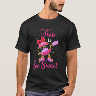 T-shirt Deux Est Si Douce 2E Nd Donut Dabbing Girl Anniver