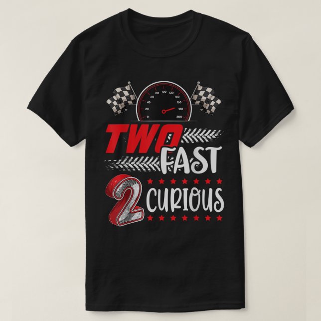 T-shirt Deux Fast 2 Curious racing 2e anniversaire deux ra (Design devant)