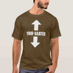T-shirt deux hommes de seater drôle humour adulte citation