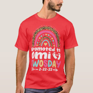 T-shirt Deux jours Omi Grand-mère Nouveau Faire-part de do