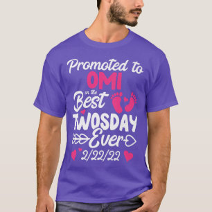 T-shirt Deux Jours Promu À Omi Grand-mère Nouvelle Annonce