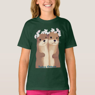 T-shirt Deux loutres