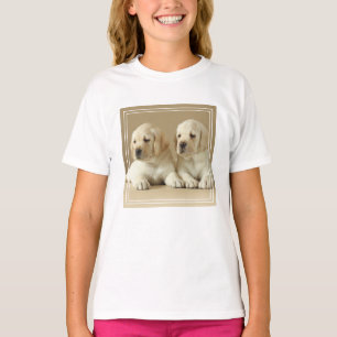 T-shirt Deux Marionnettes Golden Labrador