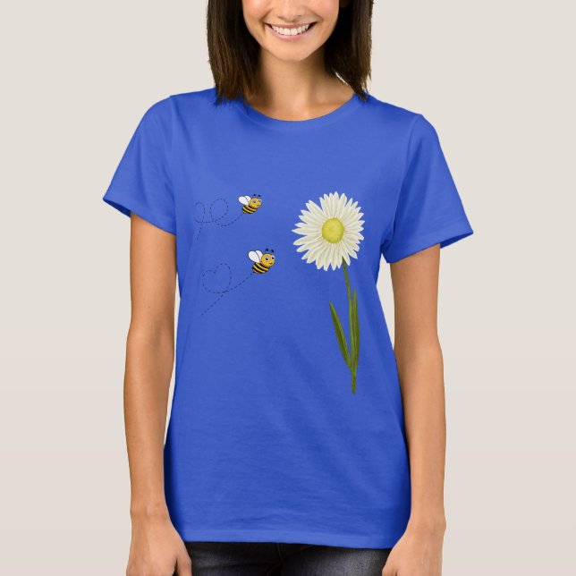 T-shirt Deux petites abeilles mignonnes (Devant)