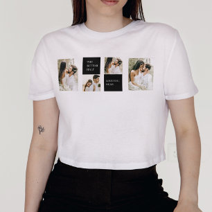 T-shirt Deux photos   Bonne Saint Valentin   T-cadeau Coup