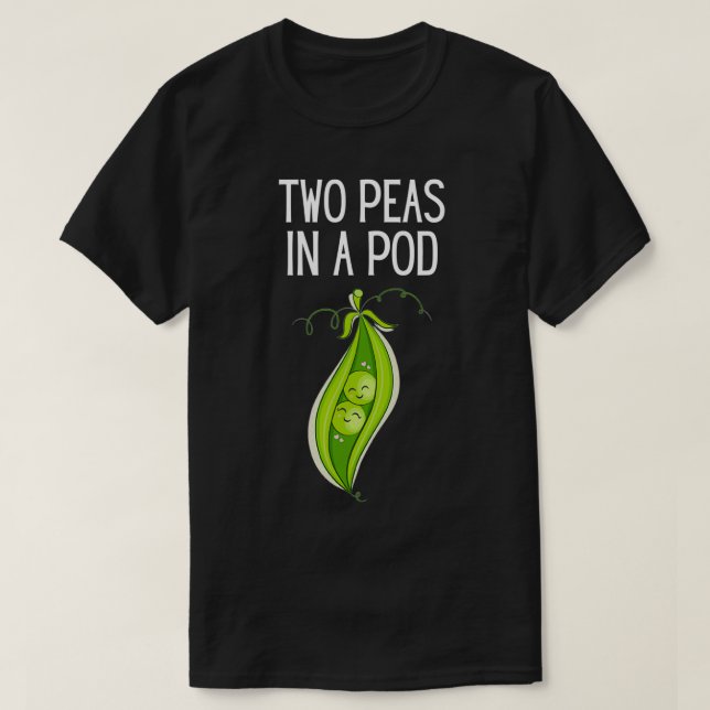 T-shirt Deux Pois Dans Un Pois Drôle Pois Cadeau Dans Un P (Design devant)