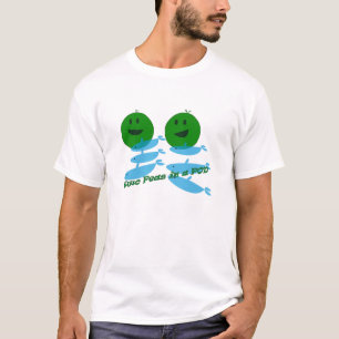 T-shirt Deux pois dans une cosse des baleines