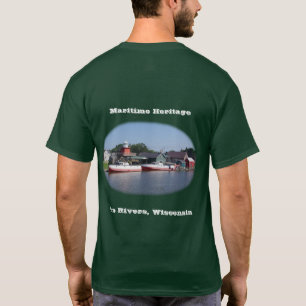 T-shirt Deux Rivers Wisconsin chemise sombre