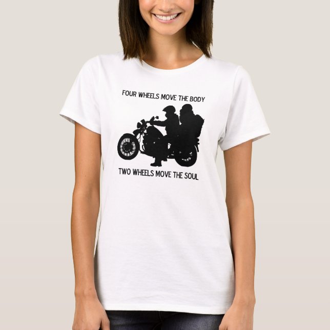 T-shirt Deux roues déplacent l'âme (Devant)