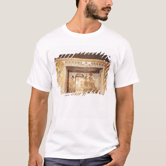 T-shirt Deux salles de la tombe de Nefertari (Devant)