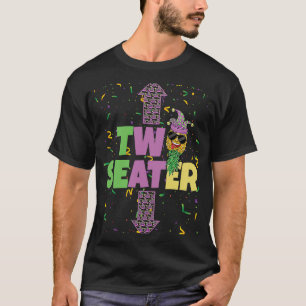T-shirt Deux Sièges Mardi Gras À L'Arrière De La Porte D'A