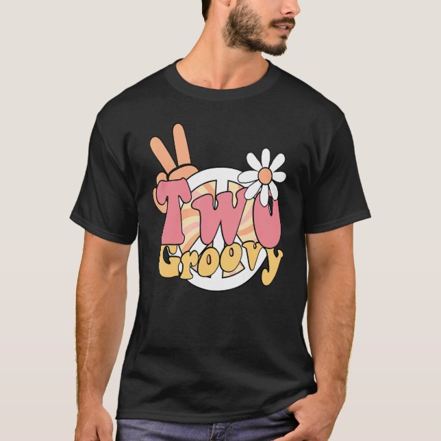 T-shirt Deux Super Anniversaire Boho Party tenue 2nd Girls (Devant)