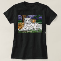 T-shirt deux tigres affectueux