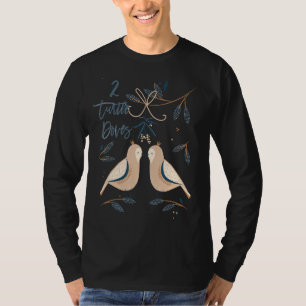 T-shirt Deux Tourterelles Doves 12 Jours De Noël Chanson C