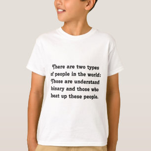 T-shirt Deux types de personnes Funny Binary (Brute vs. Ne