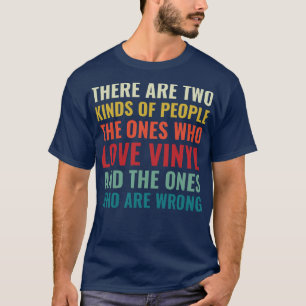 T-shirt Deux types de personnes Vinyl Lover Collector L
