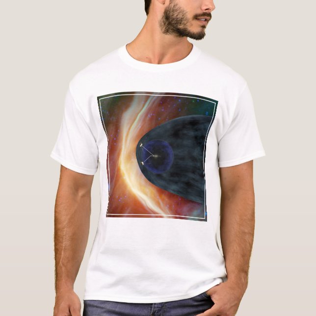 T-shirt Deux Voyageurs Spacecraft Explorer L'Espace Turbul (Devant)