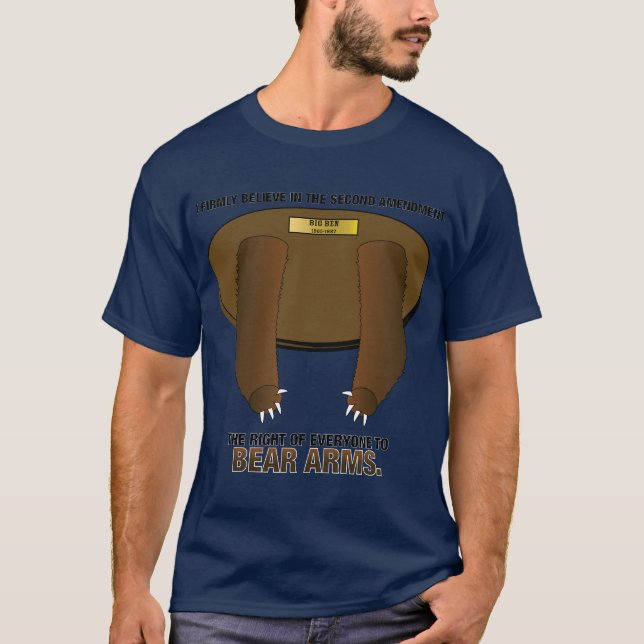 T-shirt Deuxième amendement - droit de soutenir des bras (Devant)