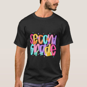 T-shirt Deuxième année de retour à l'école 2e année Squad