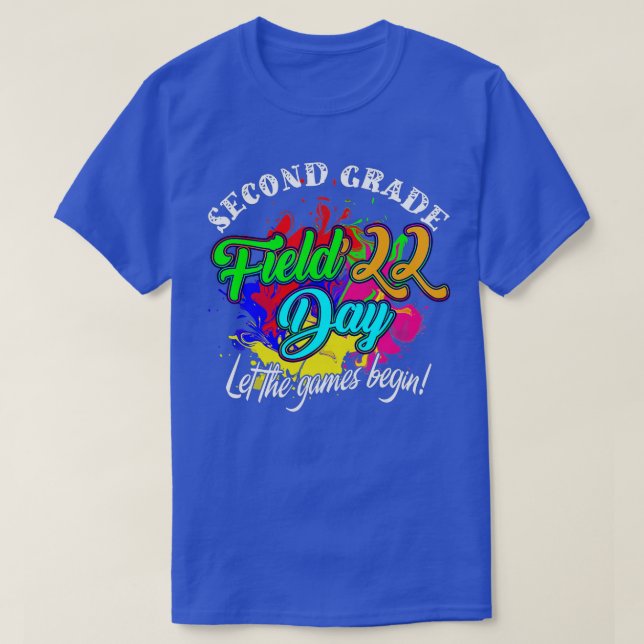 T-shirt Deuxième Année Field Day 2022 Laisser Les Jeux Com (Design devant)