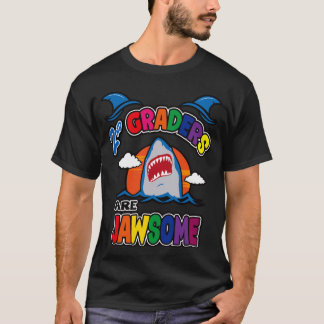 T-shirt Deuxième année Retour à l'école Requin s Garçons F