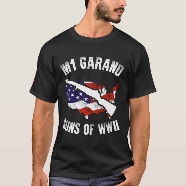 T-shirt Deuxième Guerre Mondiale M1 Garand Armes De La Pre (Devant)
