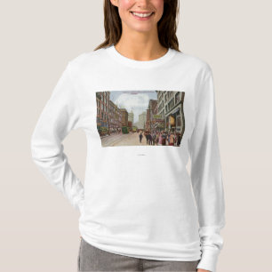 T-shirt Deuxième vue d'avenue de rue des syndicats