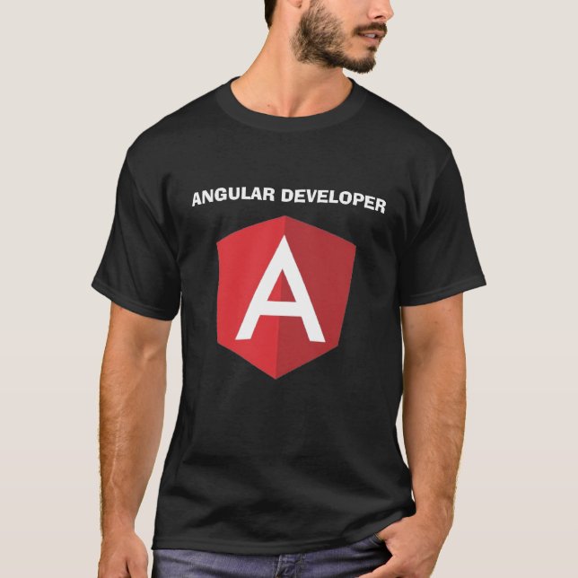 T-shirt développeur angulaire (Devant)
