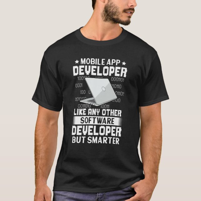 T-shirt Développeur d'applications mobiles comme les autre (Devant)
